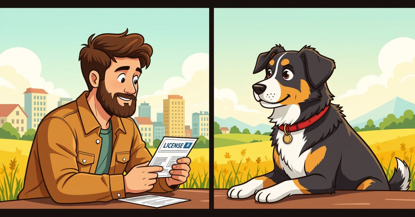 市と郡の犬の許可証: どちらのライセンスがより節約になる？