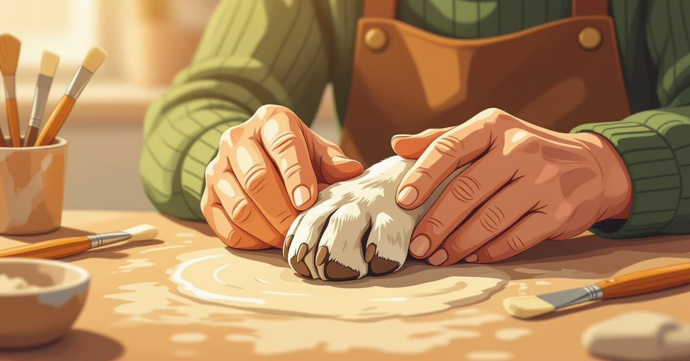 愛犬の肉球キープサーク：旅立つ前に残す思い出づくり