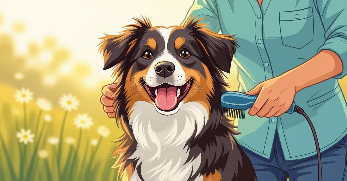 ダブルコートの絡まった毛の解きほぐし：バトルも毛切れもなく愛犬をブラッシングする方法