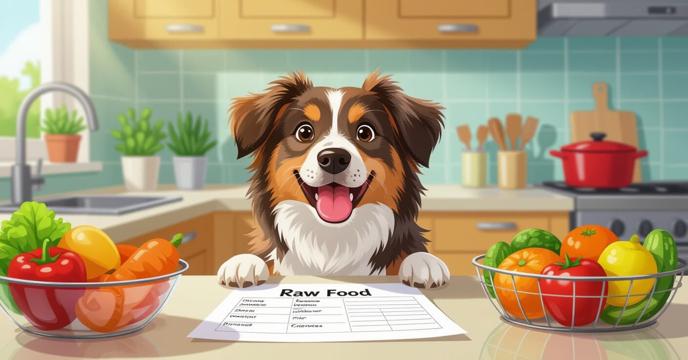 14日間でキブルから生食へ：犬のための印刷可能な食事プランと買い物リスト