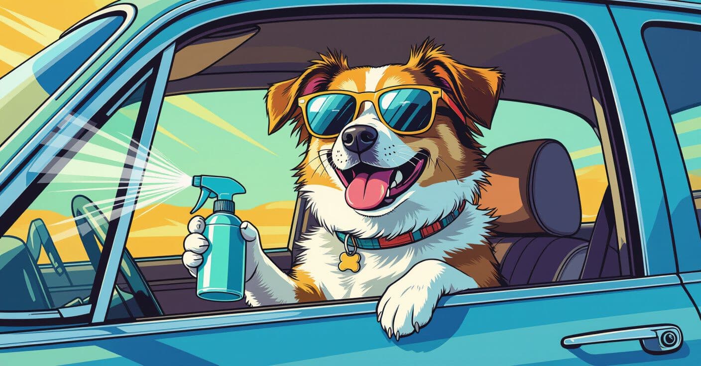 ペパーミントから嘔吐防止まで：効果的な犬の乗り物酔い用DIYスプレー