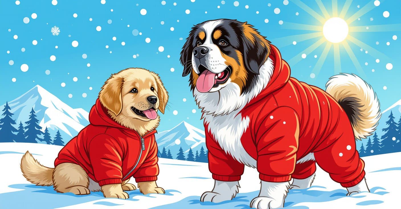 子犬からXLまで：サイズぴったりの犬用防寒スーツ完全ガイド