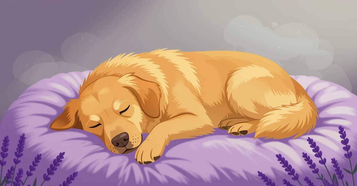 鳴き声からグーグーへ：CBD入りドッグベッドとカームスプレーの比較検証