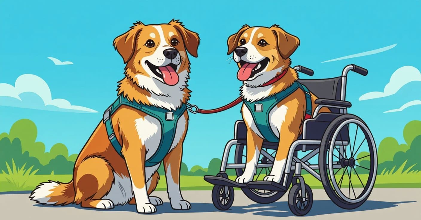 ハーネス vs 車椅子：シニア犬のモビリティサポートをすぐに選ぶ方法