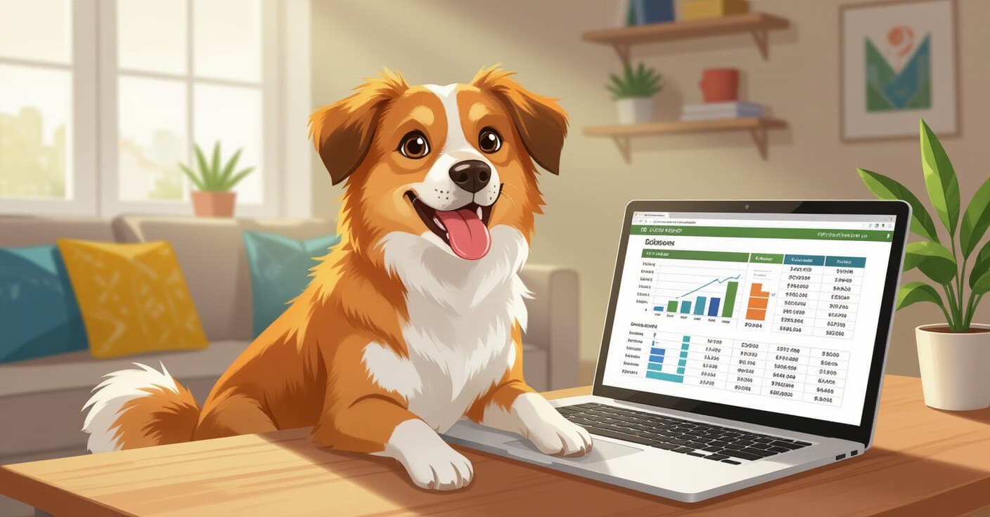 隠れた犬のペット保険料：すべての飼い主が必要な予算スプレッドシート