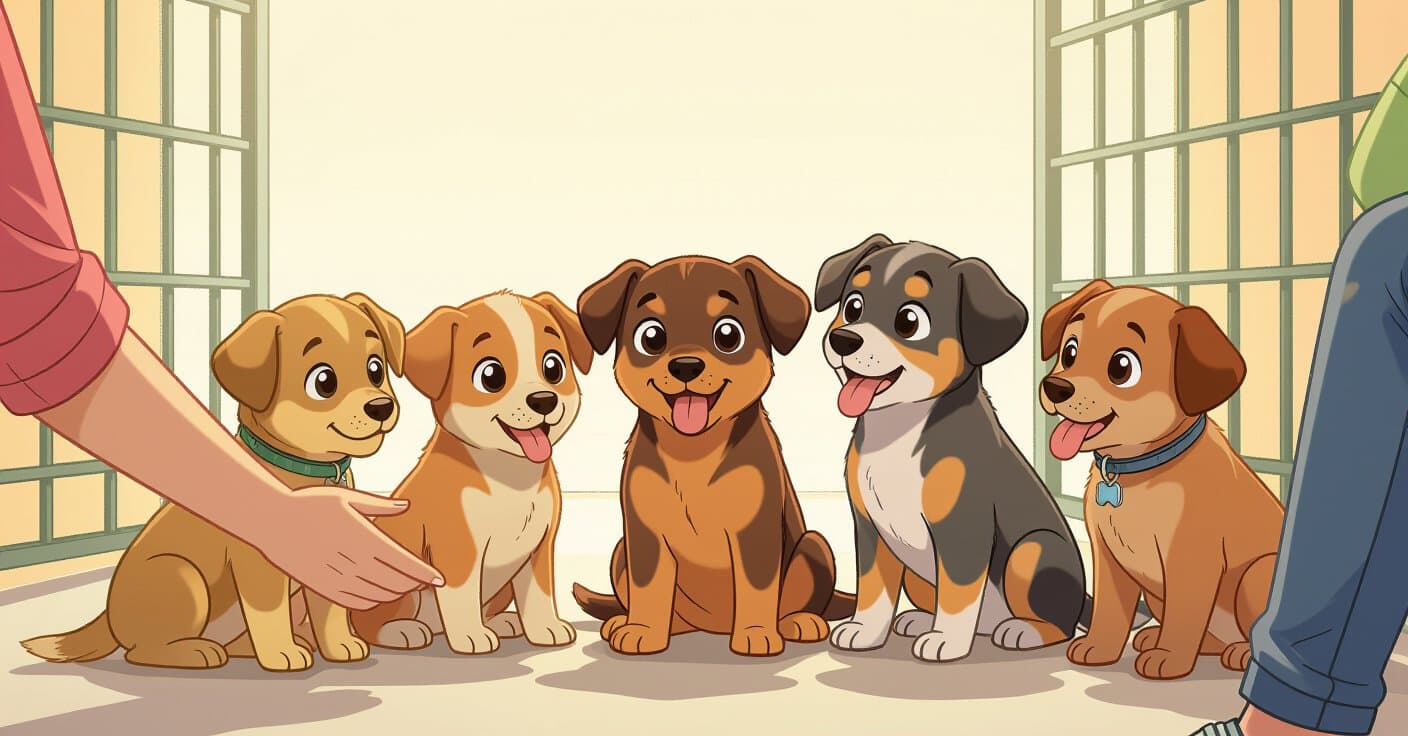 理想のミックス犬の子犬を選ぶ方法：シェルター探検ガイド