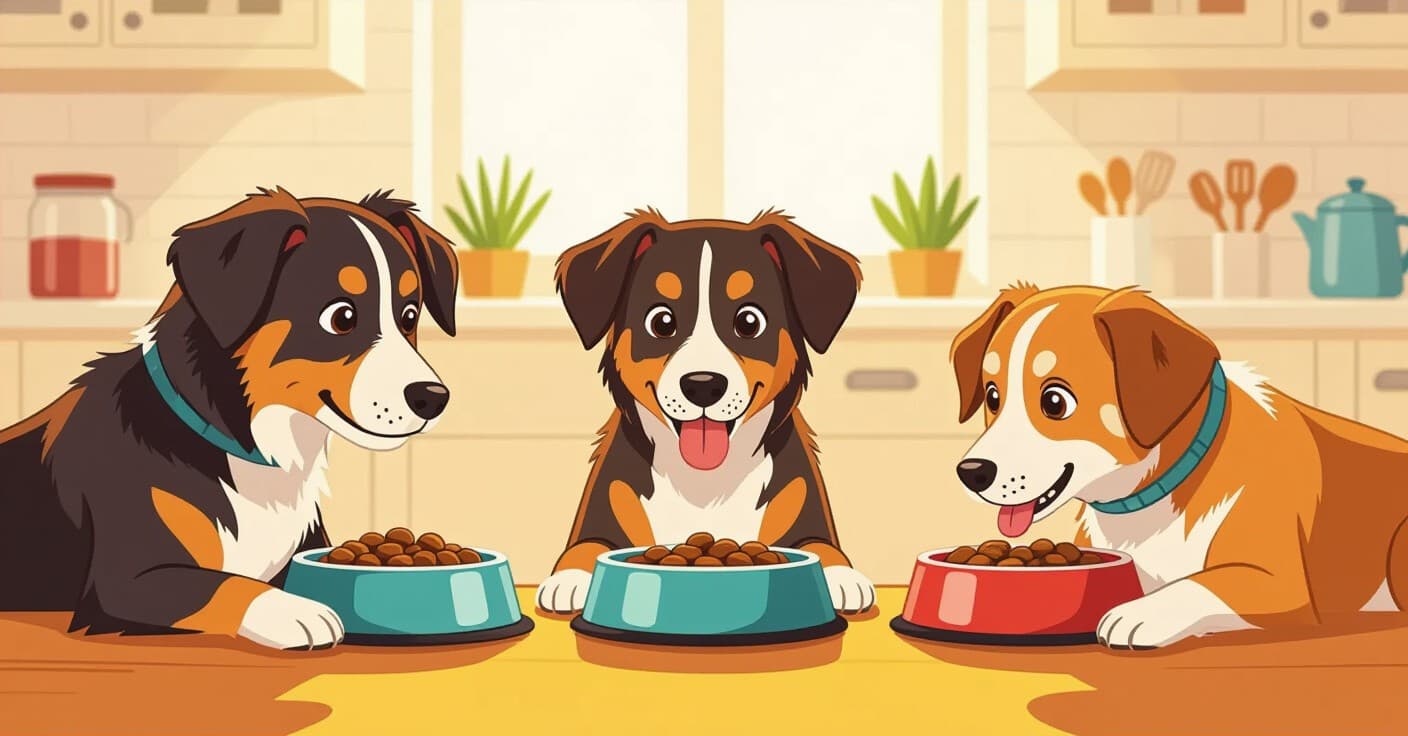 多頭飼いの食事マナー：たった一つの簡単な設定で食い争いを防止