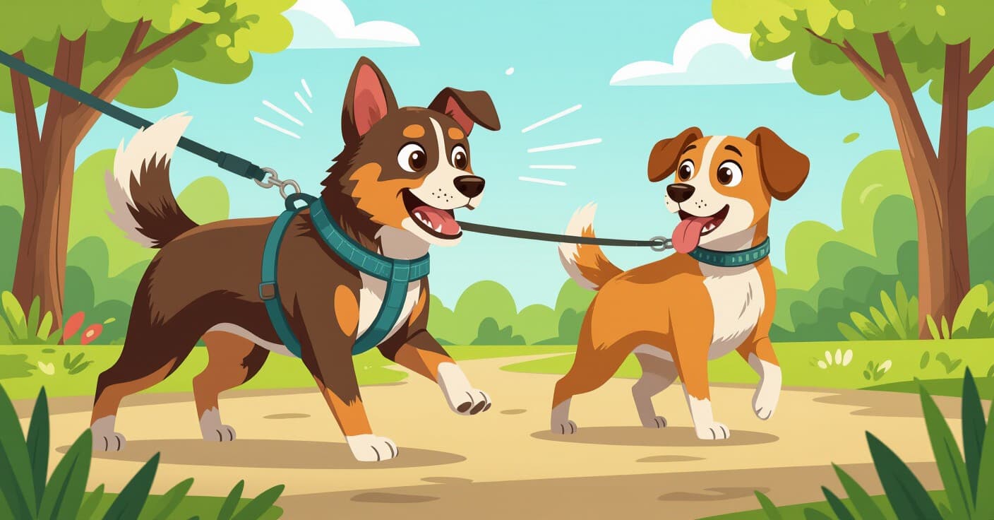 ノー・プルハーネス vs ヘッドカラー：どちらが犬の急突進を素早く止める？