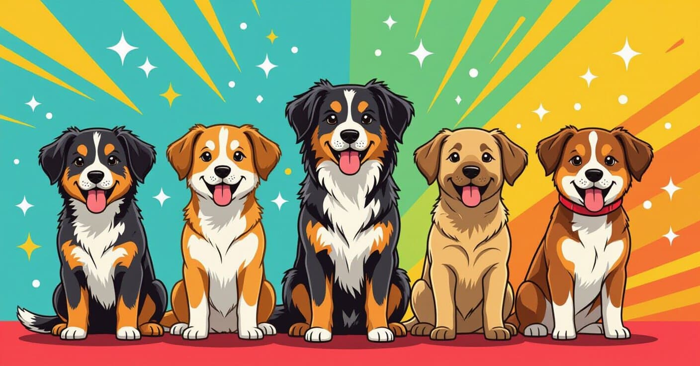 1ページ早見表：5犬種のペット保険見積もり比較