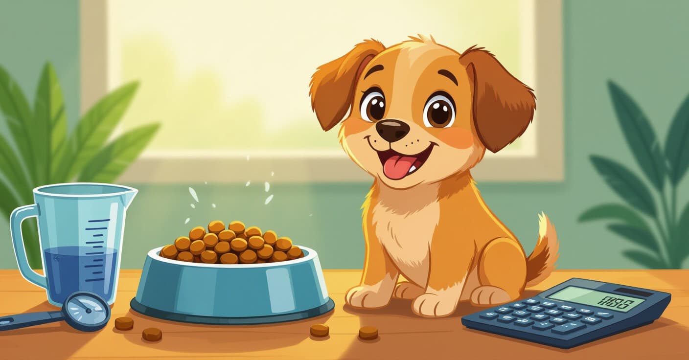 適正給与量：子犬の1日の正確なカロリーと栄養素の計算方法