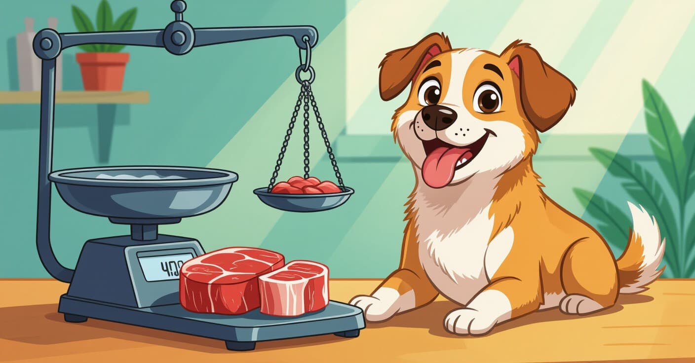 正確なローフード給与：骨・肉・臓器の比率を素早く計算する方法