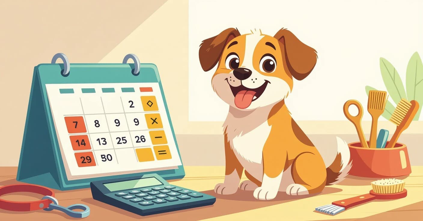 予測と計画：2024年 犬の年間ルーティンケア予算計算ツール