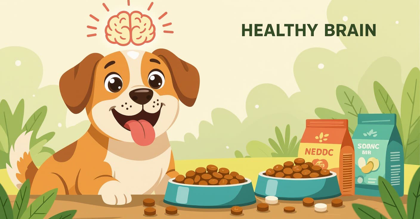 犬の認知機能低下を防ぐ：シニア犬の脳を活性化する9つの食事改善法