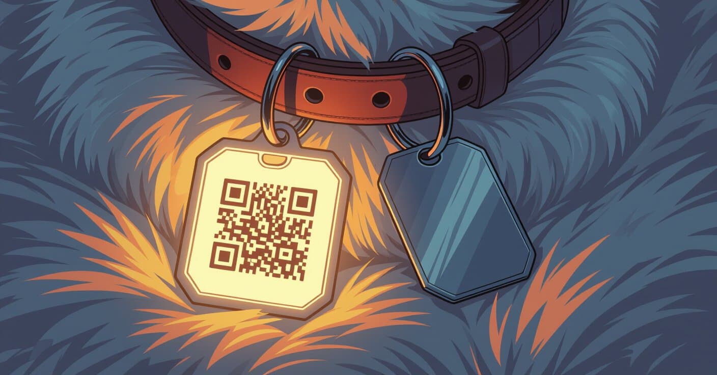 QRコード vs 刻印ドッグタグ：2024年、迷子犬の早期発見に効果的なID技術は？