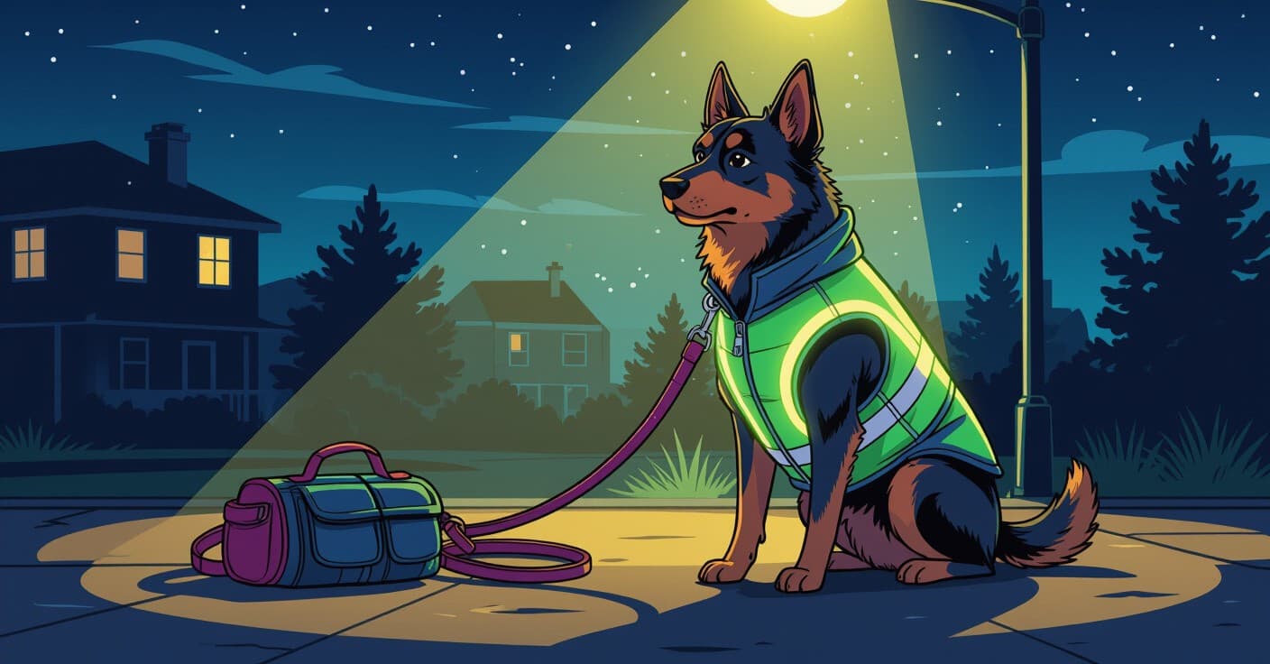 反射材付き犬用ギアランキング：夜間散歩を安全にするジャケット・リード・ベスト