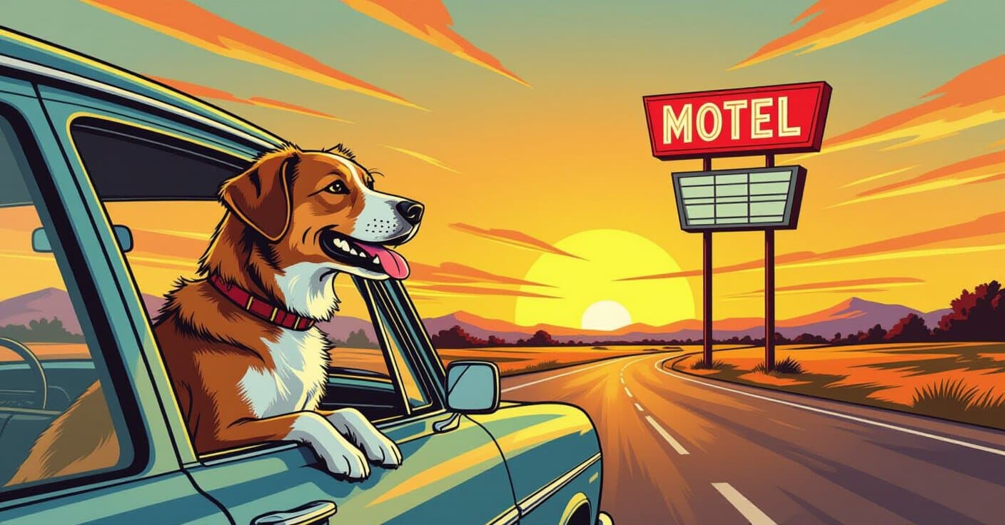 ロードトリップ準備完了：2024年に犬が無料で泊まれる12の格安モーテル