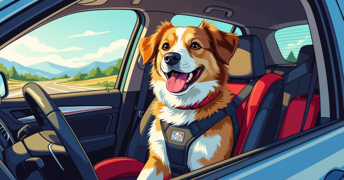 ロードトリップ準備完了：高速道路に入る前のDIY犬用車内拘束チェックリスト