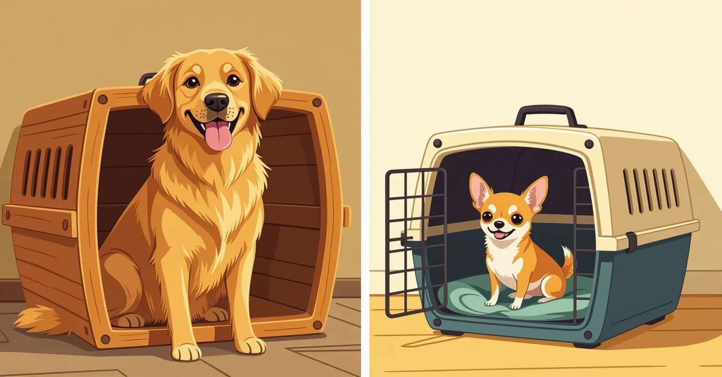 サイズが重要：ゴールデンレトリーバーからチワワまで、愛犬にぴったりのクレート選び