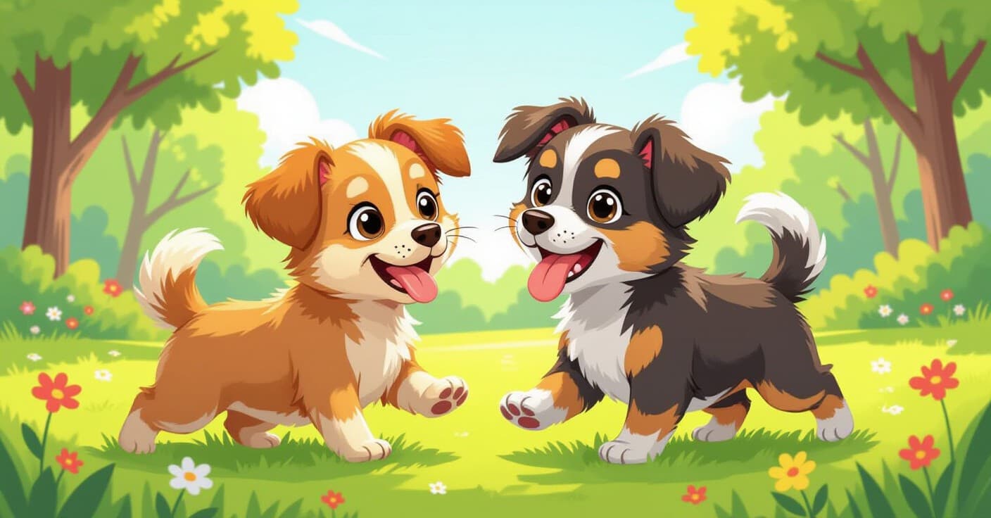 小さな子犬、大きな楽しみ：サイズに合ったプレイデートで社交性を育むアイデア