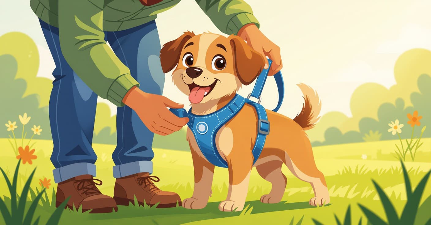 ステップバイステップでできる子犬のハーネス装着ガイド：ストレスゼロ、噛みつきゼロ