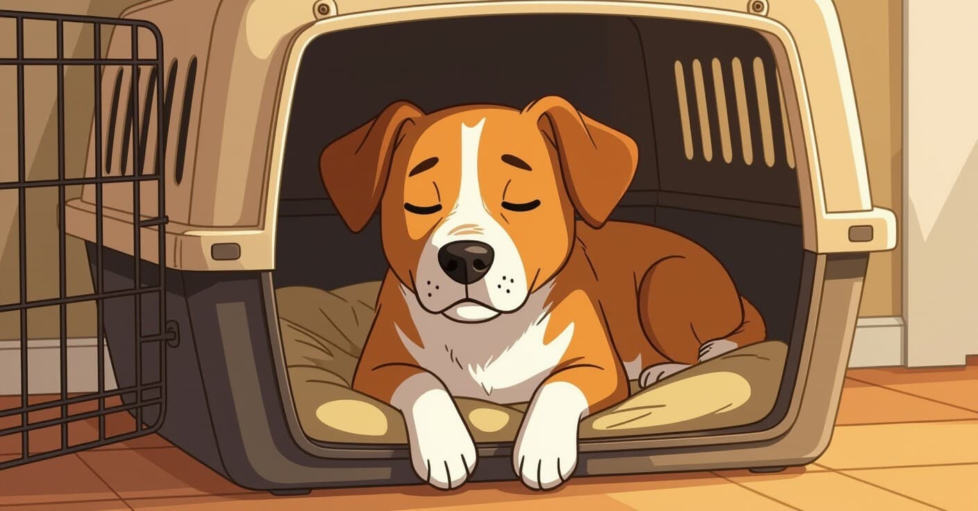 吠える・遠吠えを止める：不安な犬のためのクレートトレーニング（一人でいる場合）