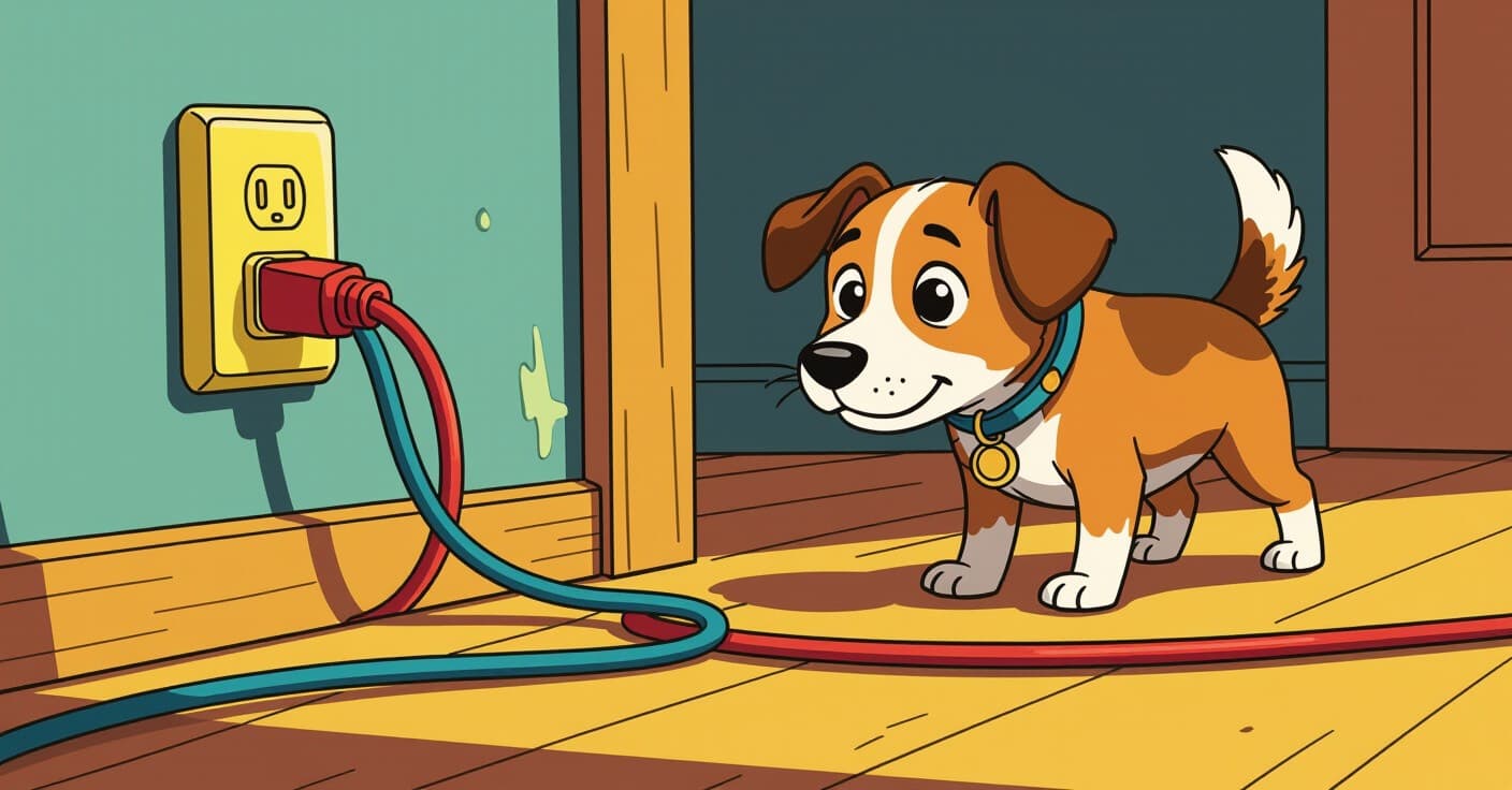 コード噛み防止対策：愛犬と電子機器を守るコードカバーと忌避剤