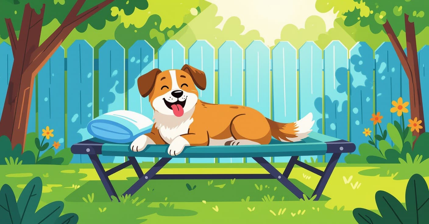 夏の睡眠セットアップ：犬用高床コットの配置で熱中症リスクを大幅削減