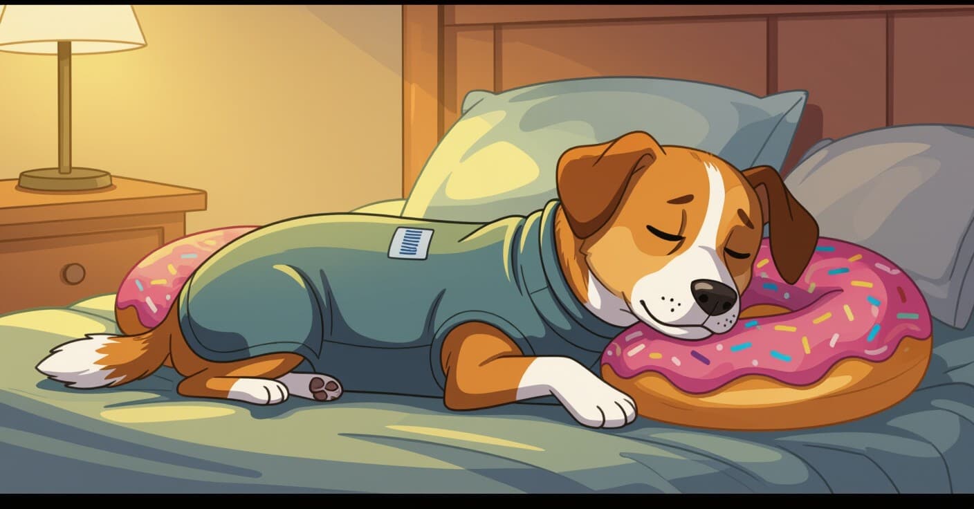 サンダーシャツ vs ドーナツベッド：就寝時の不安な犬をどちらが早く落ち着かせる？