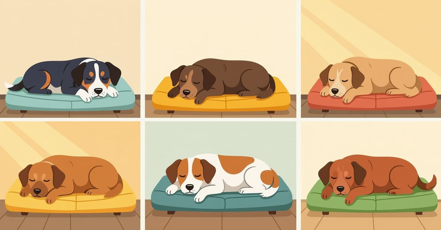 愛犬の睡眠をアップグレード：犬種と睡眠スタイル別、7つの犬用ベッドサイズランキング