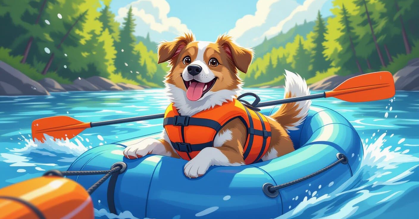 週末ラフティング with ローバー：愛犬と安全に泳ぐための準備チェックリスト