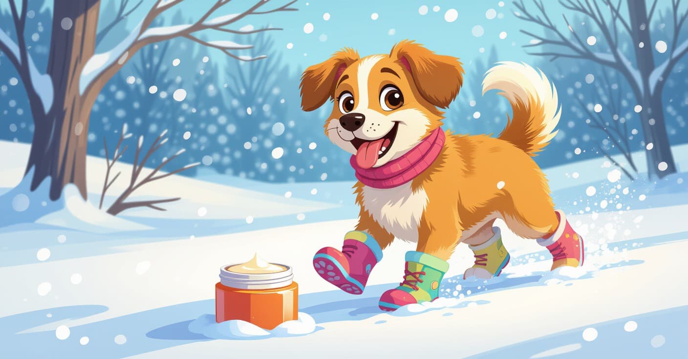 愛犬を冬の危険から守る：雪と塩対策に最適な犬用ブーツと肉球バーム